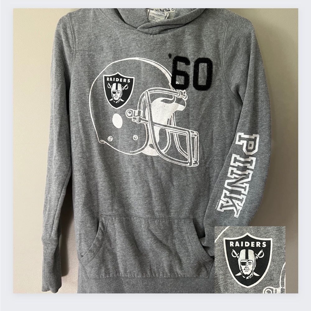 Victoria’s Secret x NFL Love Pink Las Vegas Raiders Women’s Hoodie Sweatshirt